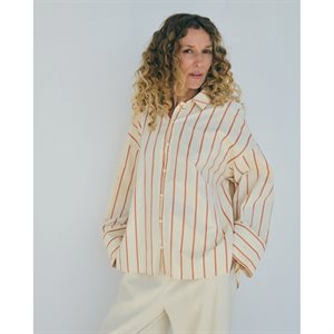 LA ROUGE - Louise Shirt Sand/Orange Stripe